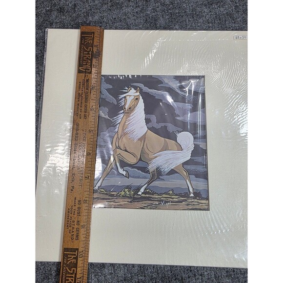 Frank Vigil Signed Native American Horse Print with Provenance Santa Fe NM - Picture 4 of 6